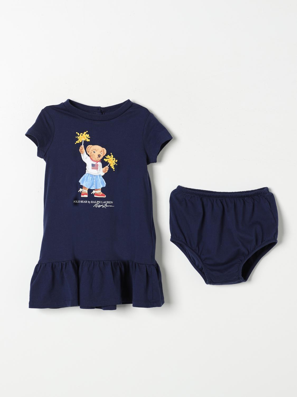 Polo Ralph Lauren Romper Kids Color Blue In Blau