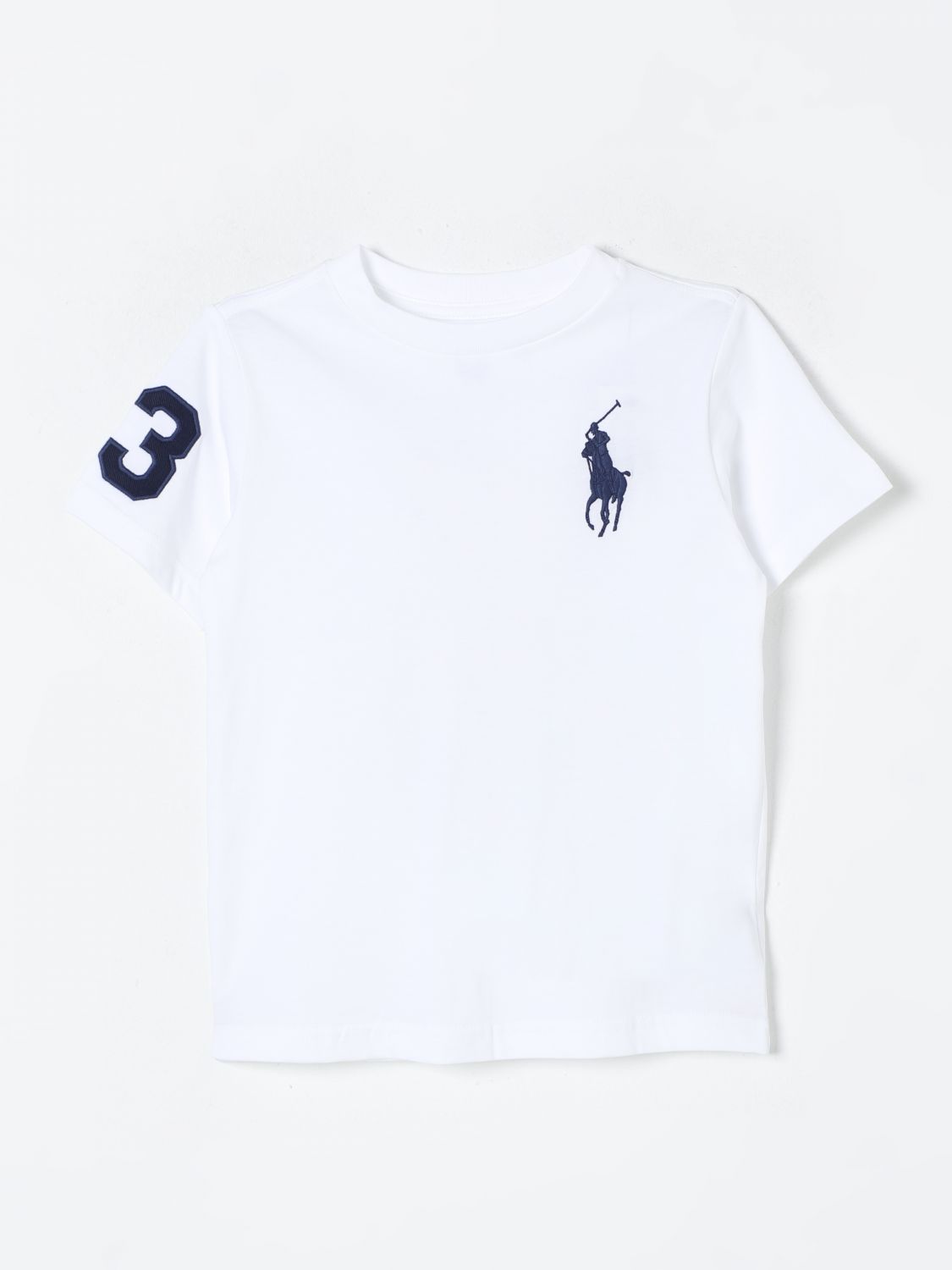 Shop Polo Ralph Lauren T-shirt  Kids Color White In Weiss