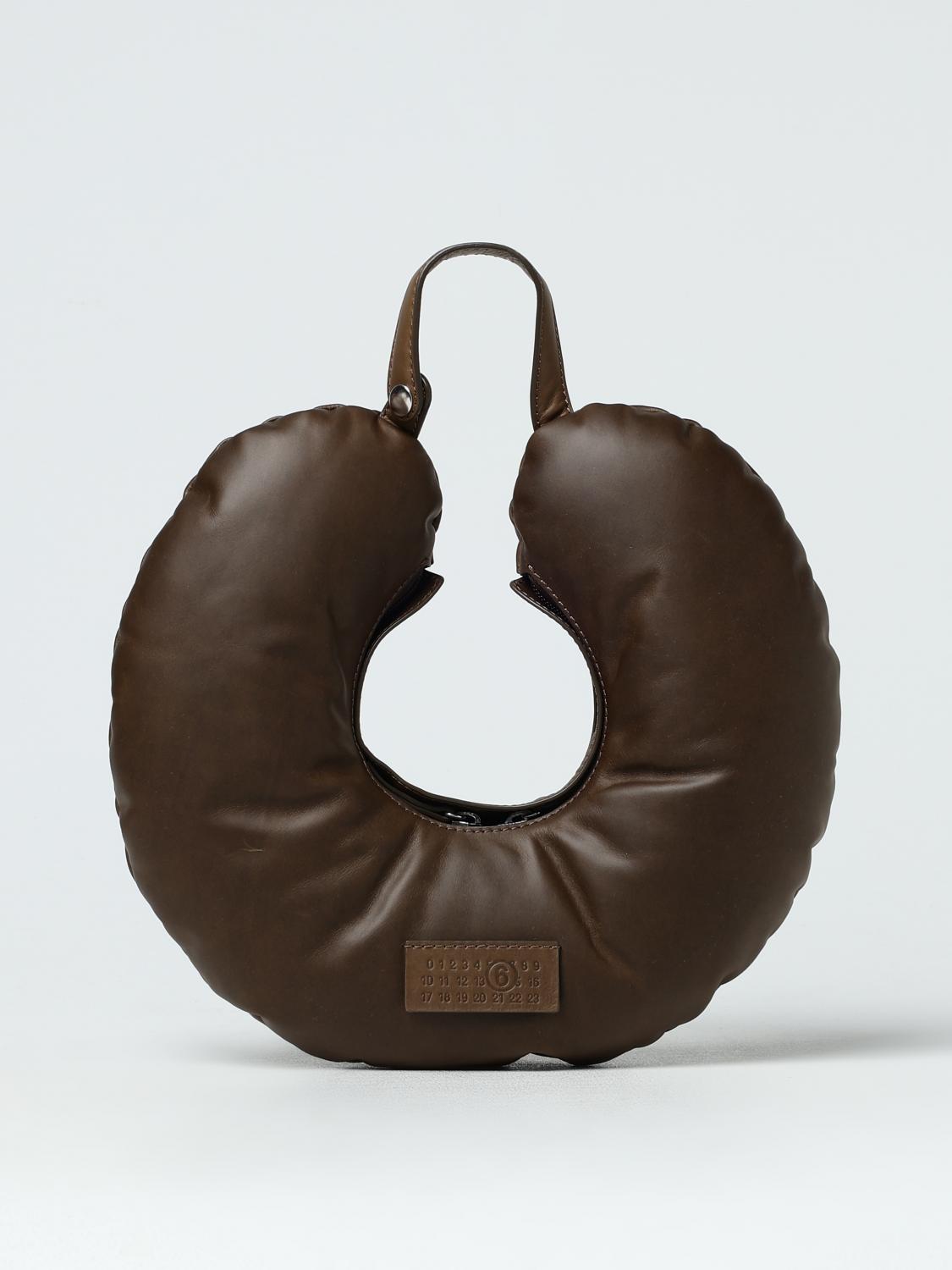 Mm6 Maison Margiela Unisex Black Shoulder Bags In Brown