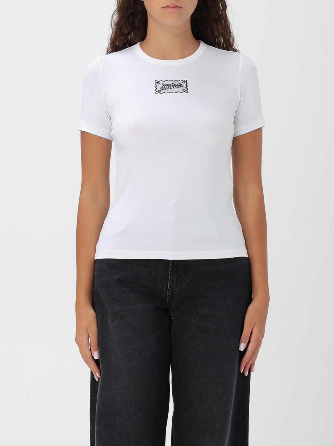 Shop Jean Paul Gaultier T-shirt  Woman Color White In Weiss