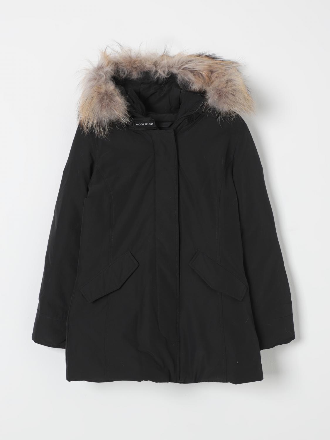 Shop Woolrich Coat  Kids Color Black In Schwarz