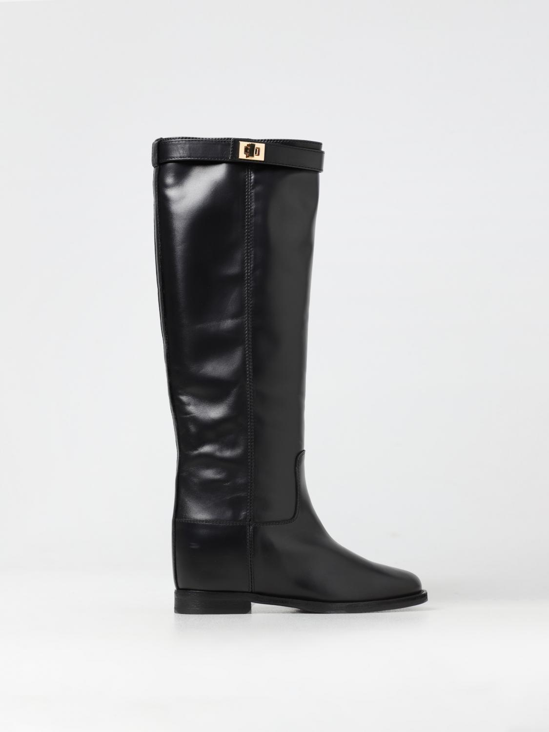 Shop Via Roma 15 Boots  Woman Color Black In Schwarz