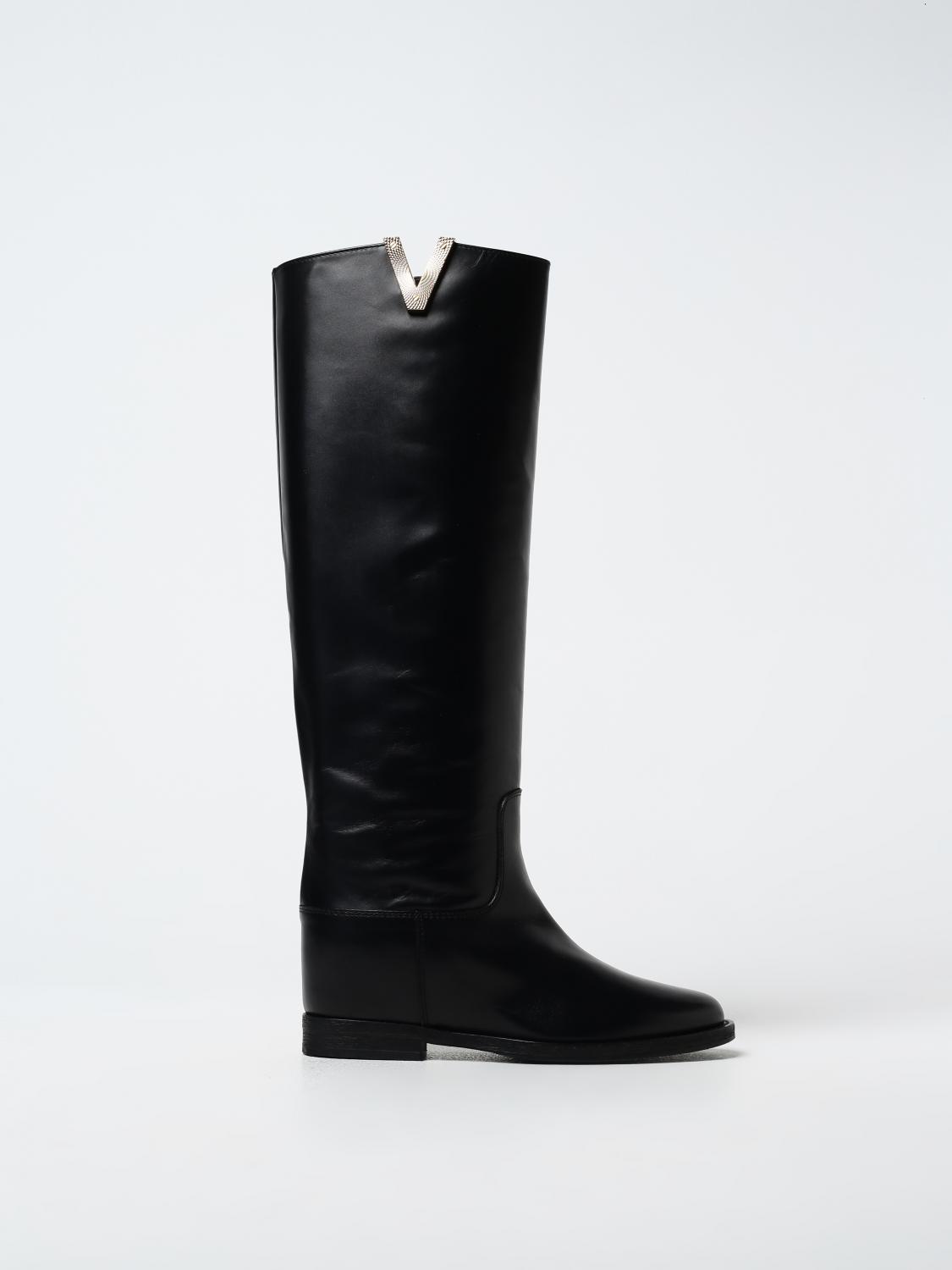 Shop Via Roma 15 Boots  Woman Color Black In Schwarz