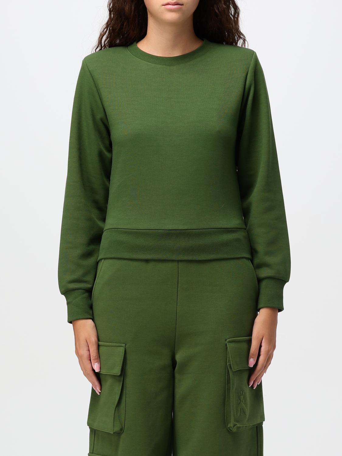 Shop Patrizia Pepe Sweatshirt  Woman Color Green In Grün