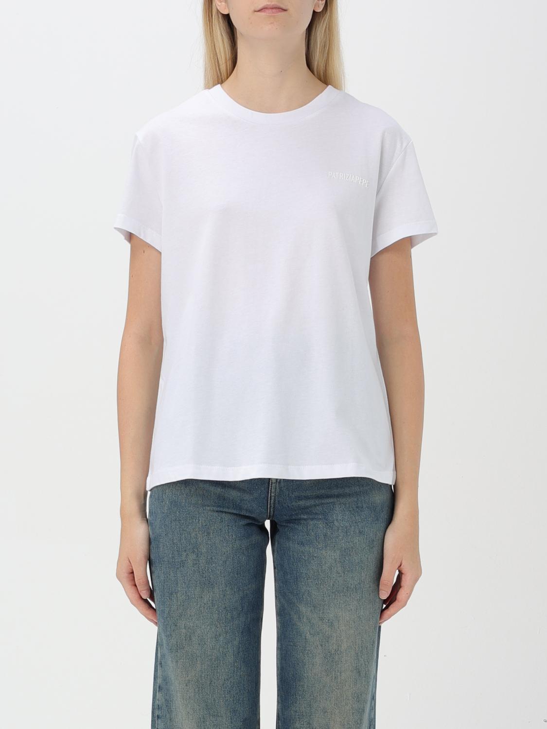 Shop Patrizia Pepe T-shirt  Woman Color White In Weiss