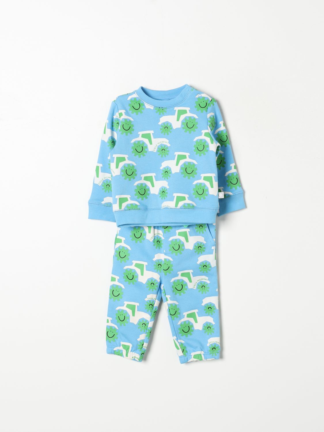 STELLA MCCARTNEY ROMPER STELLA MCCARTNEY KIDS KIDS COLOR BLUE G03458009