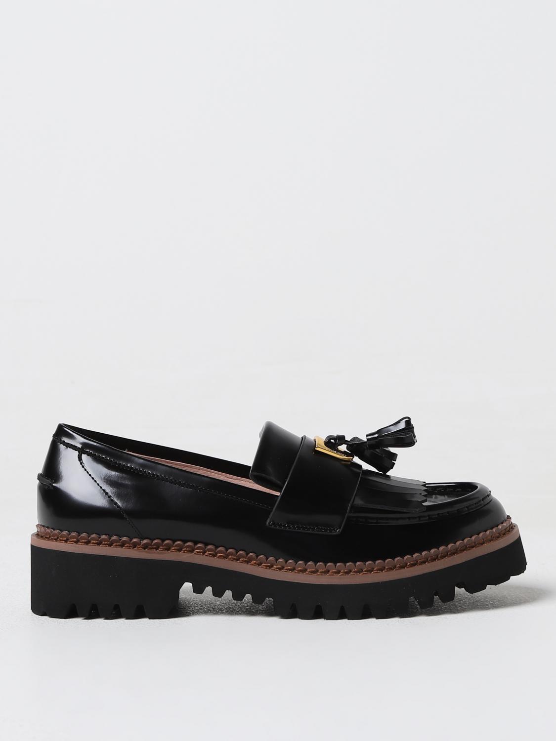 Shop Coccinelle Loafers  Woman Color Black In Schwarz