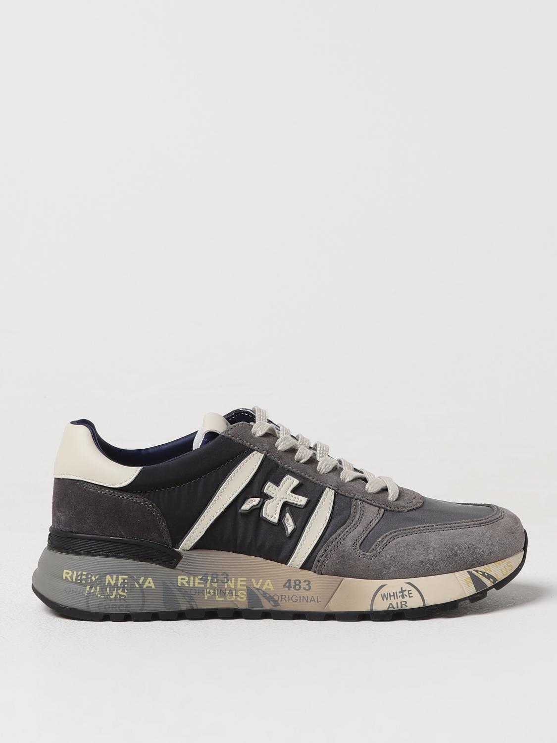 Shop Premiata Sneakers  Men Color Grey In Grau