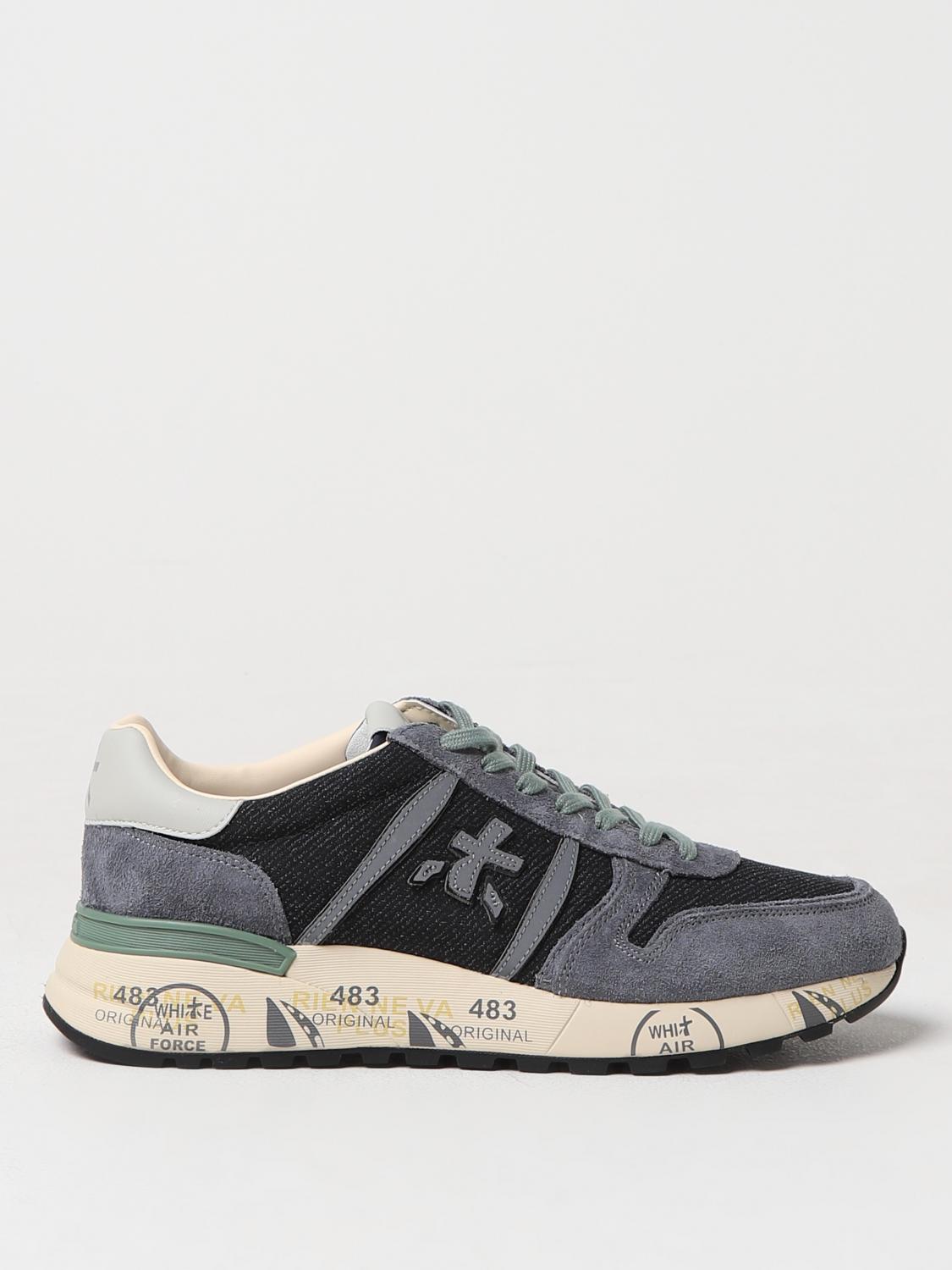 Shop Premiata Sneakers  Men Color Grey In Grau