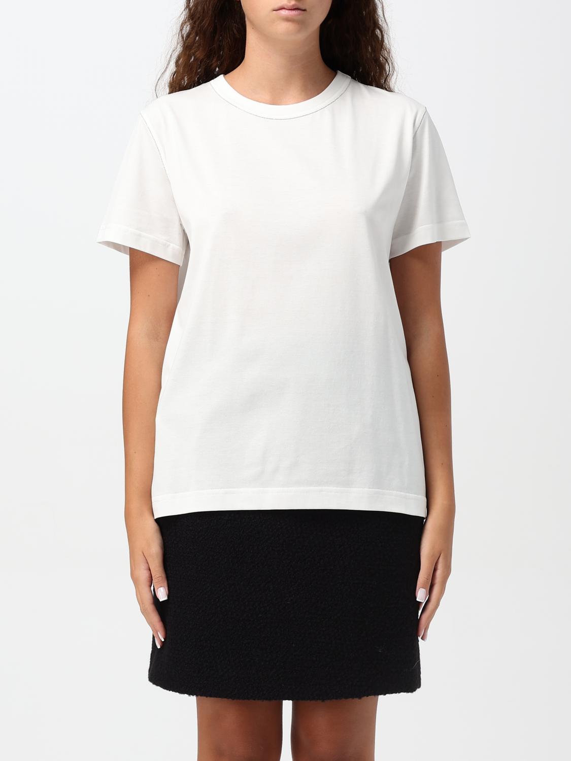 Shop Fabiana Filippi T-shirt  Woman Color White In Weiss