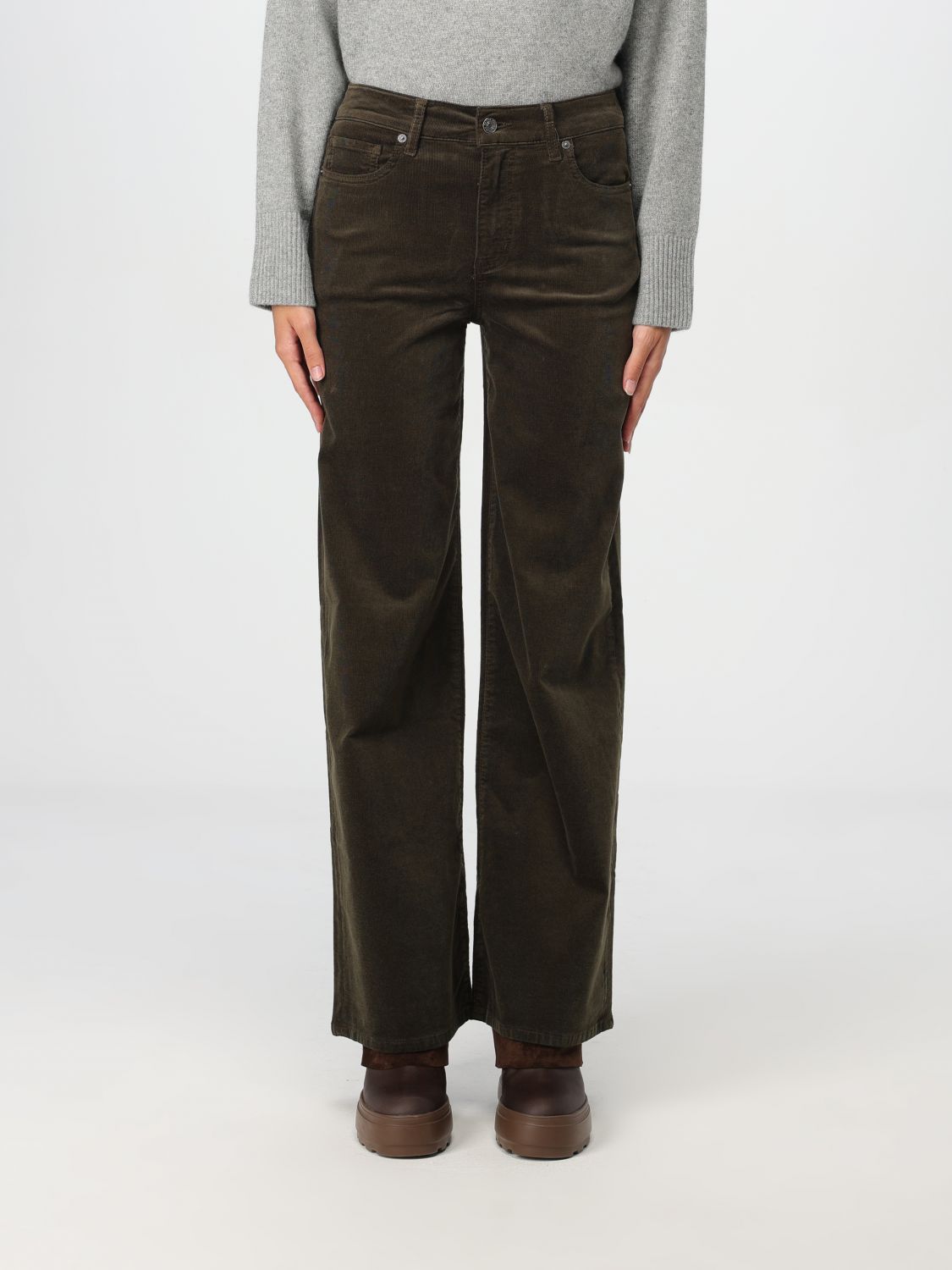 Shop Frame Pants  Woman Color Green In Grün