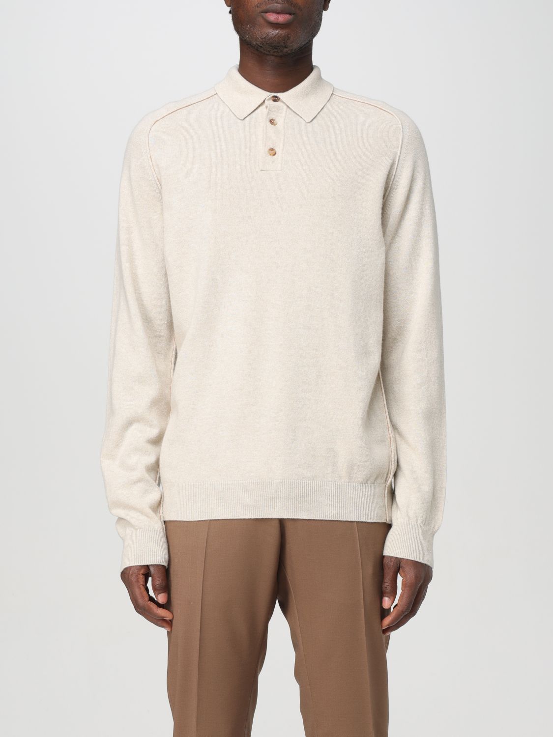 Shop Roberto Collina Sweater  Men Color Beige