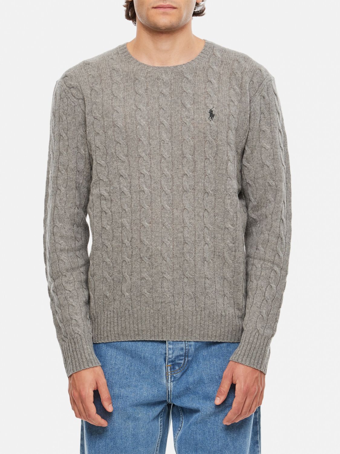 Shop Polo Ralph Lauren Sweater  Men Color Grey 2 In Grau 2