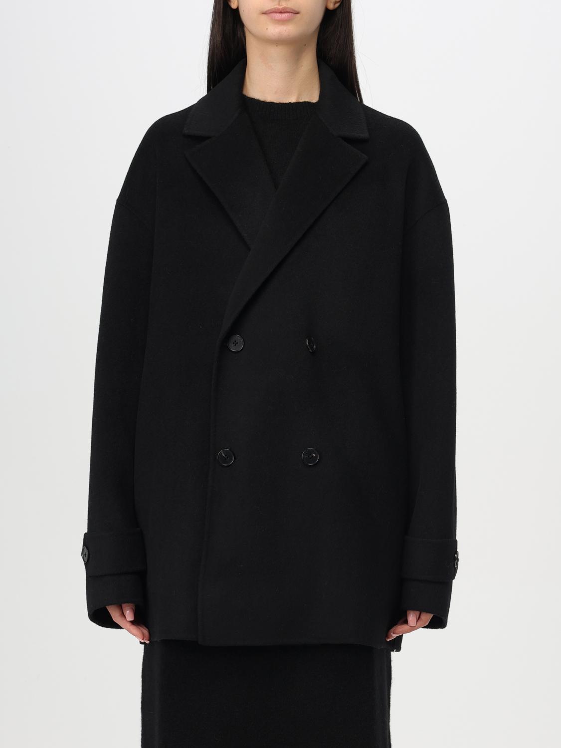 Shop Filippa K Coat  Woman Color Black In Schwarz