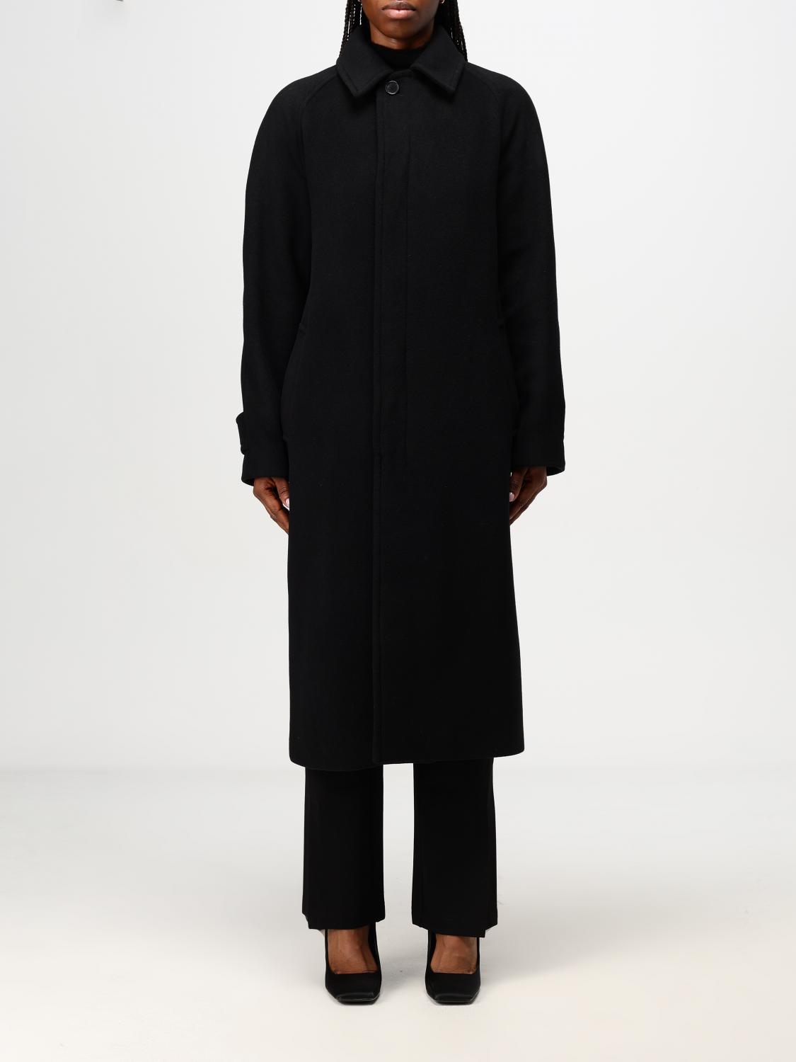 Shop Filippa K Coat  Woman Color Black In Schwarz