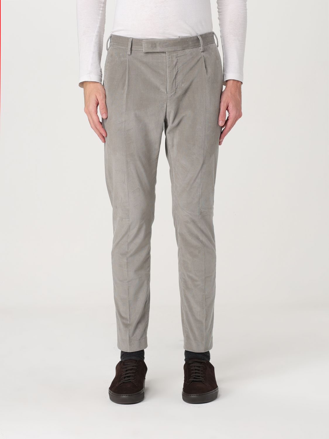 Shop Pt Torino Pants  Men Color Grey In Grau