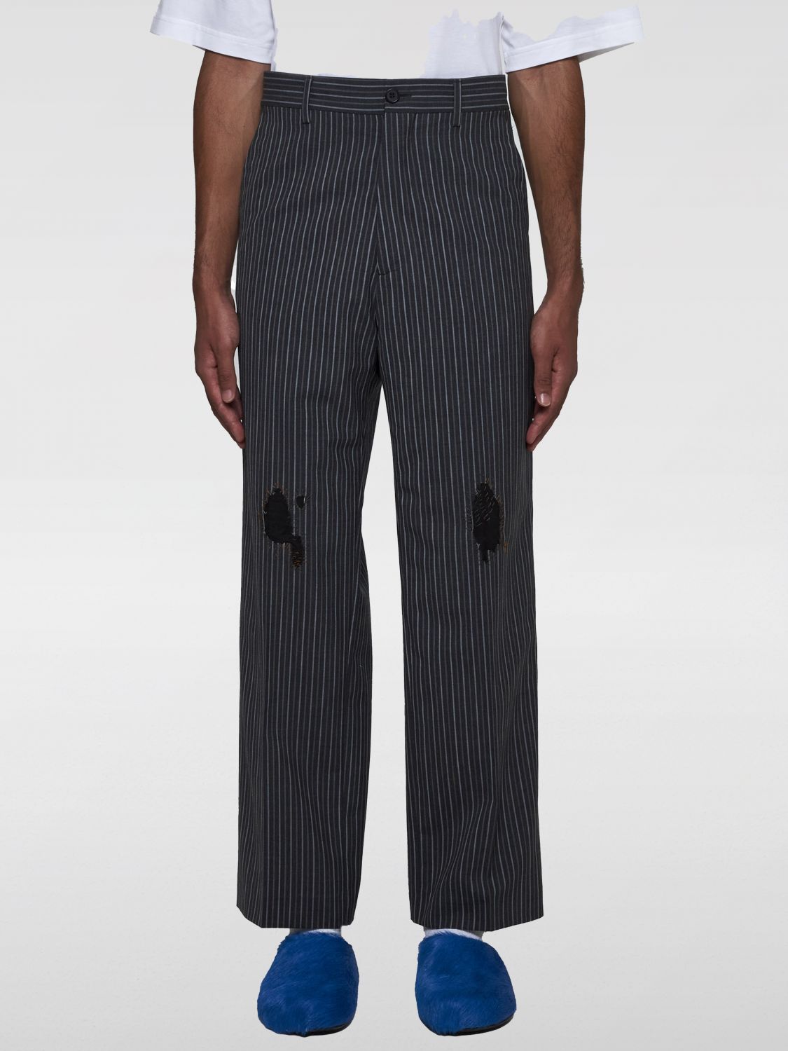 Shop Marni Pants  Men Color Black In Schwarz