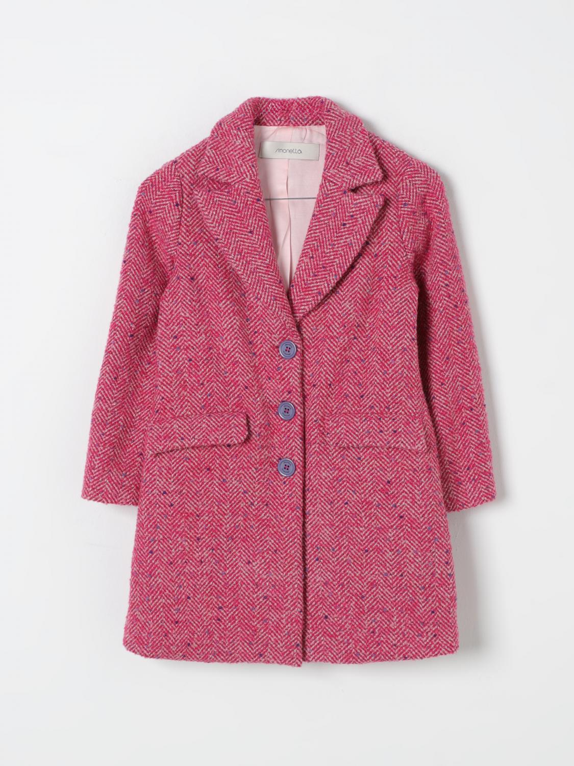 Shop Simonetta Coat  Kids Color Fuchsia