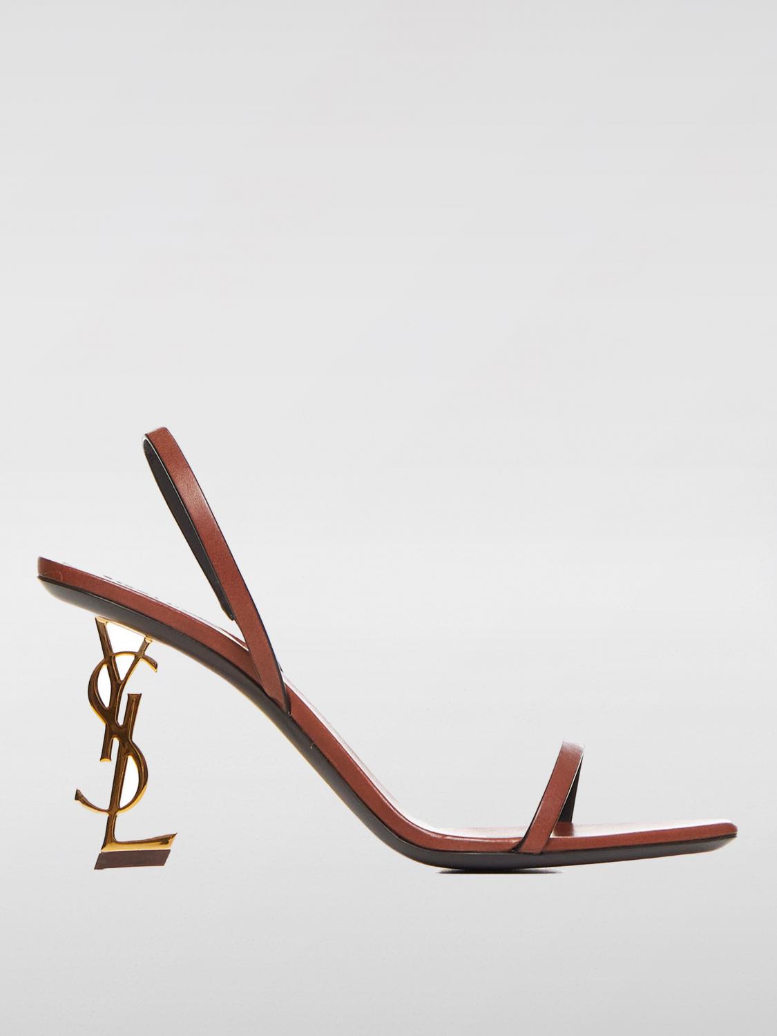 Shop Saint Laurent Heeled Sandals  Woman Color Burnt