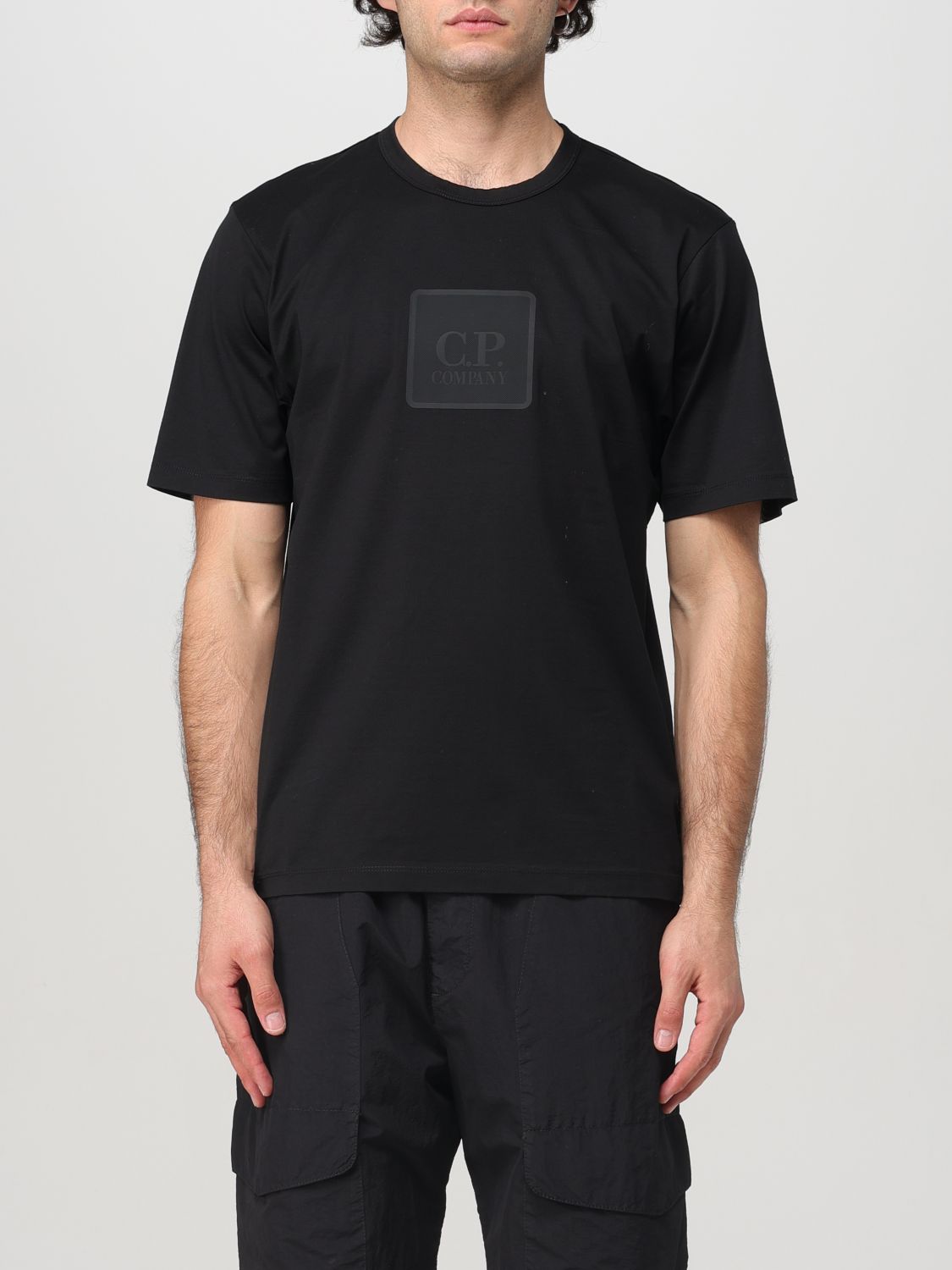 Shop C.p. Company T-shirt  Men Color Black In Schwarz