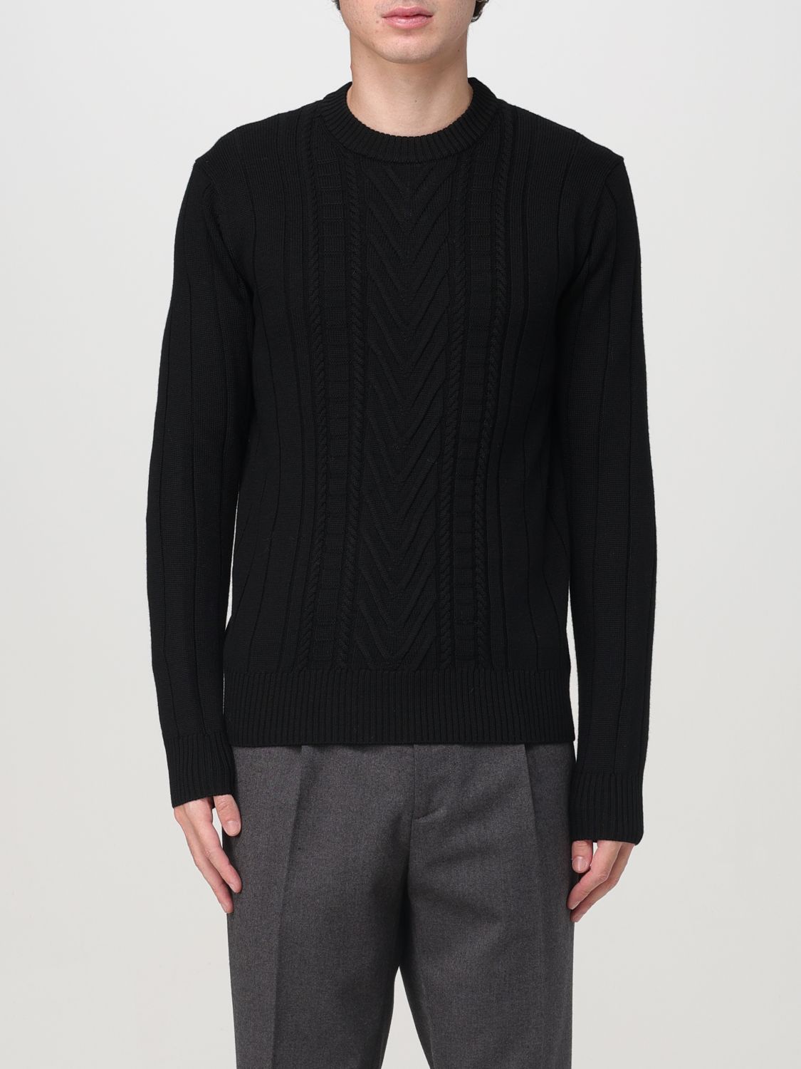 Shop Paolo Pecora Sweater  Men Color Black In Schwarz