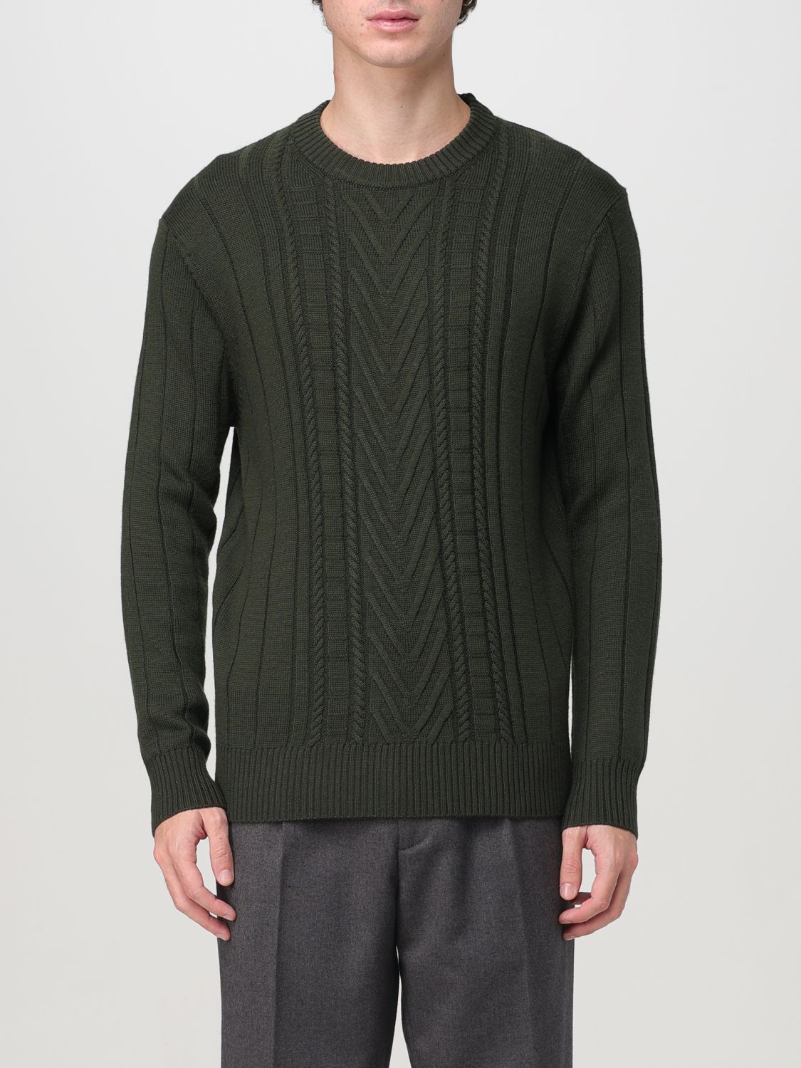 Shop Paolo Pecora Sweater  Men Color Military