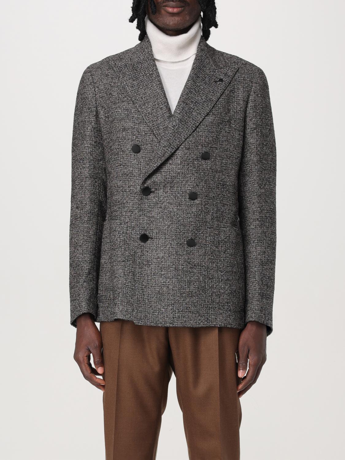 Tagliatore Jacket  Men Color Grey In Grau