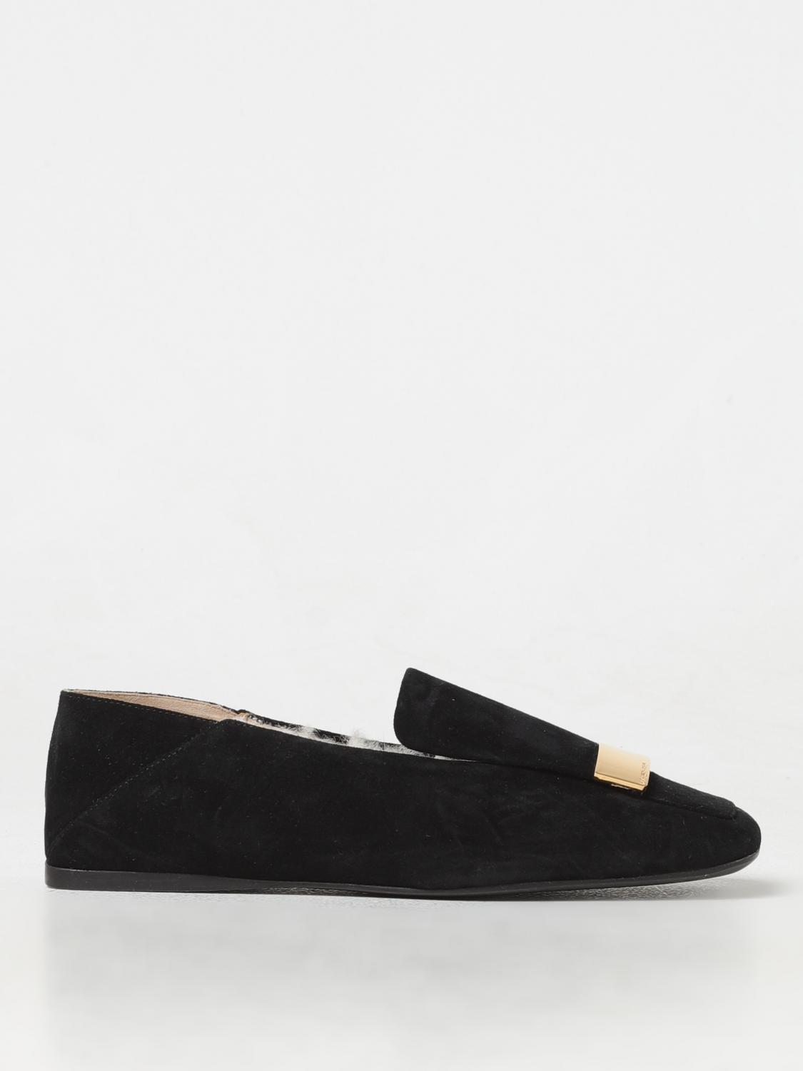 Shop Sergio Rossi Loafers  Woman Color Black In Schwarz