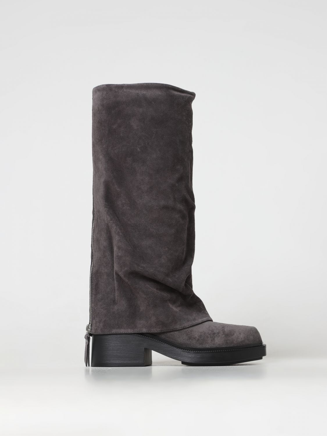 Shop Vic Matie Boots Vic Matié Woman Color Grey In Grau