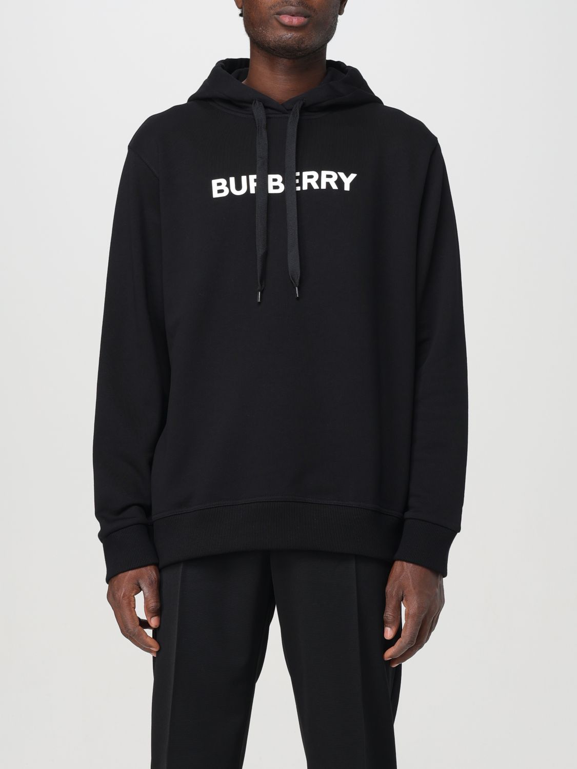 Shop Burberry Sweatshirt  Men Color Black In Schwarz