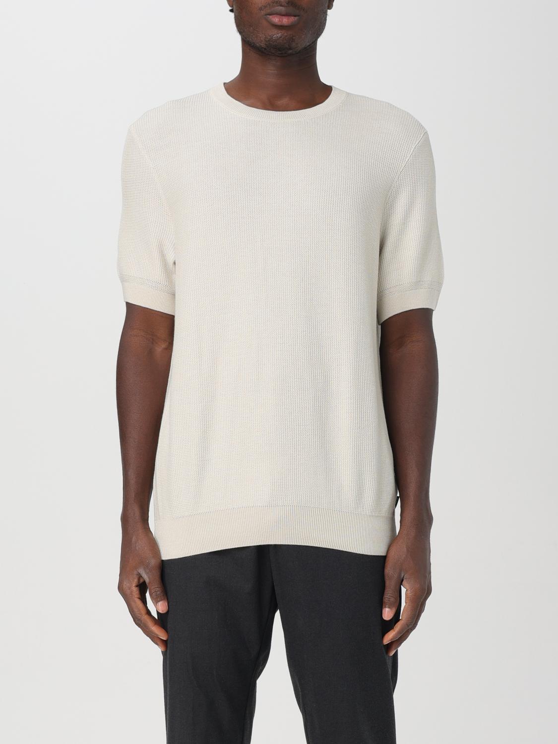 HUGO BOSS SWEATER BOSS MEN COLOR YELLOW CREAM G04240090