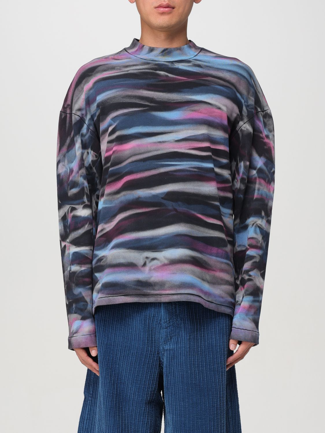 Shop Erl Sweatshirt  Men Color Multicolor In Bunt