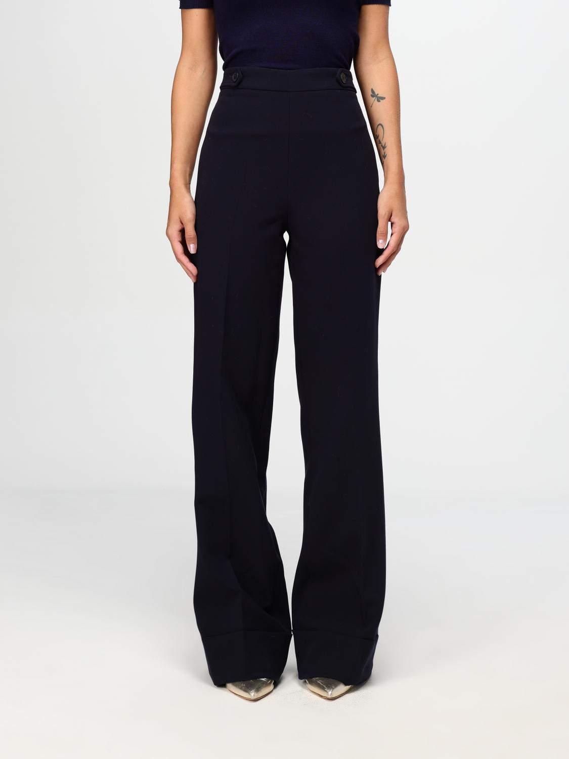 TWINSET PANTS TWINSET WOMAN COLOR BLUE G04347009