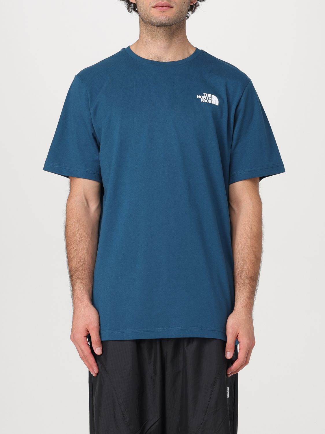 The North Face T-shirt  Men Color Blue In Green