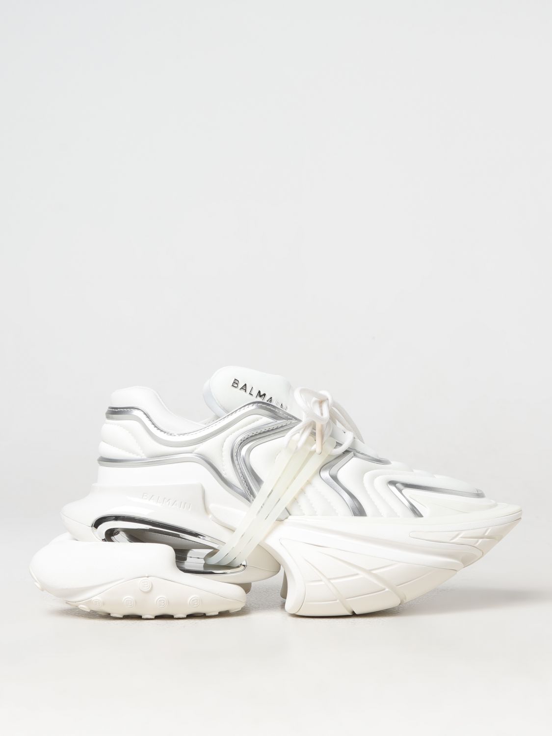 Shop Balmain Sneakers  Men Color White In Weiss