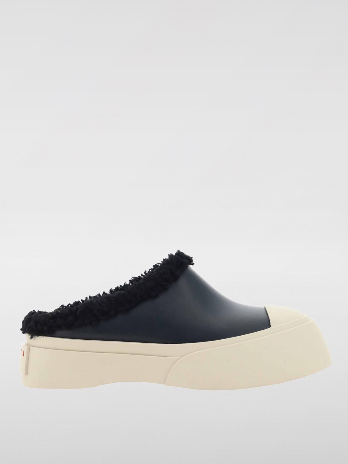 Shop Marni Flat Shoes  Woman Color Black In Schwarz