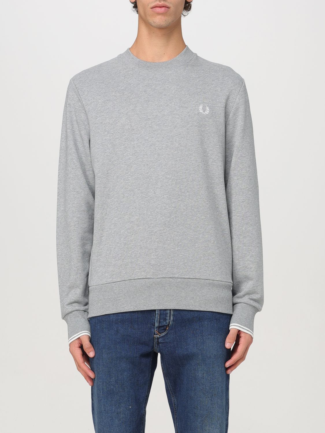 Fred Perry Sweatshirt  Men Color Grey In Grau