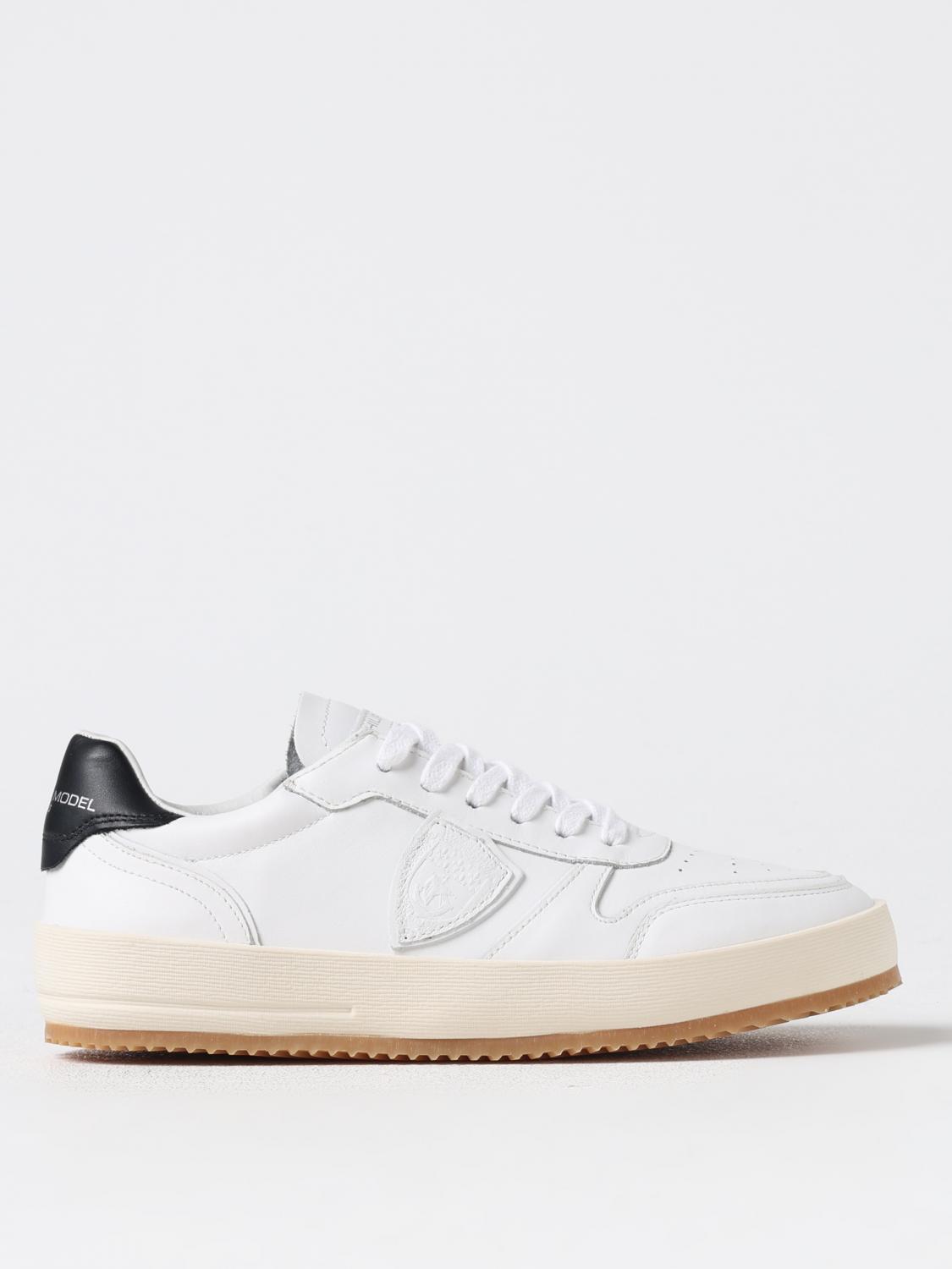 Philippe Model Elevated White Sneakers With Subtle Perforations In Weiss