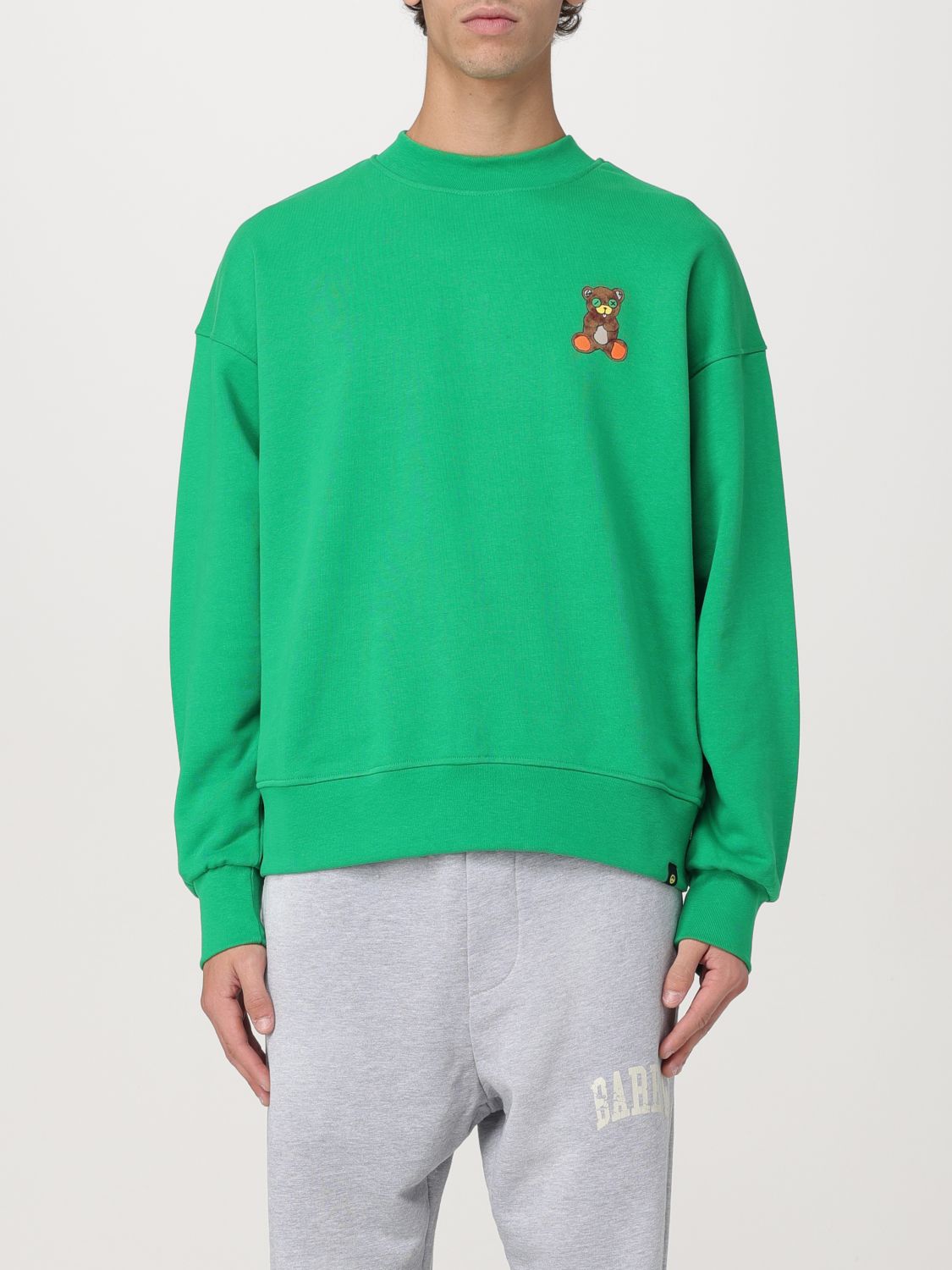 Shop Barrow Sweatshirt  Men Color Green In Grün