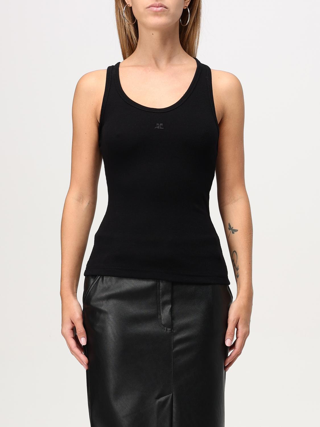 Top COURRÈGES Woman color Black