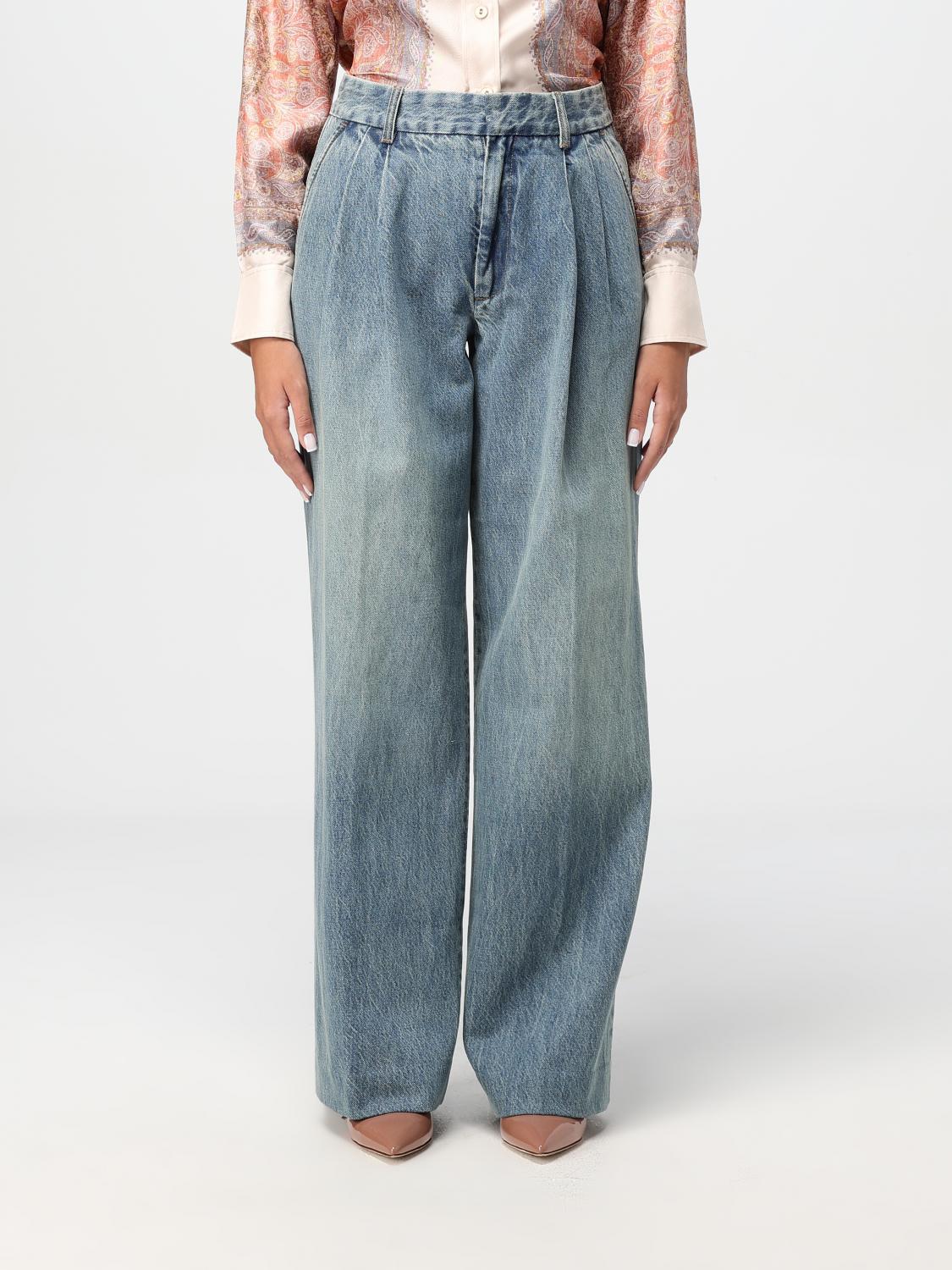 Shop Zimmermann Jeans  Woman Color Blue In Blau