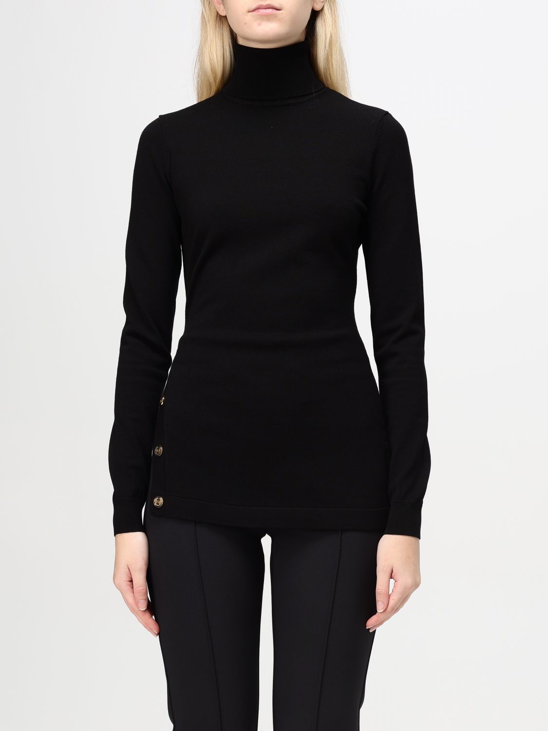 Shop Elisabetta Franchi Sweater  Woman Color Black In Schwarz