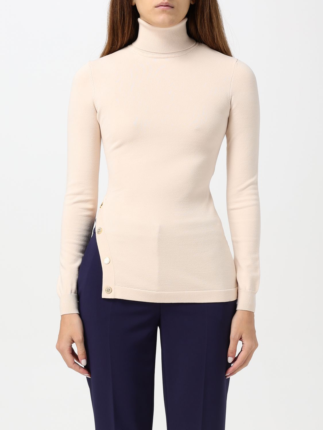 Shop Elisabetta Franchi Sweater  Woman Color Milk In Milch