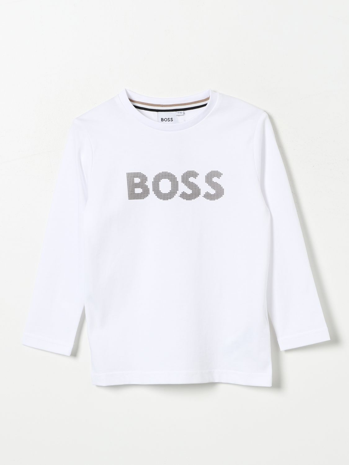 Shop Hugo Boss T-shirt Boss Kids Color White In Weiss