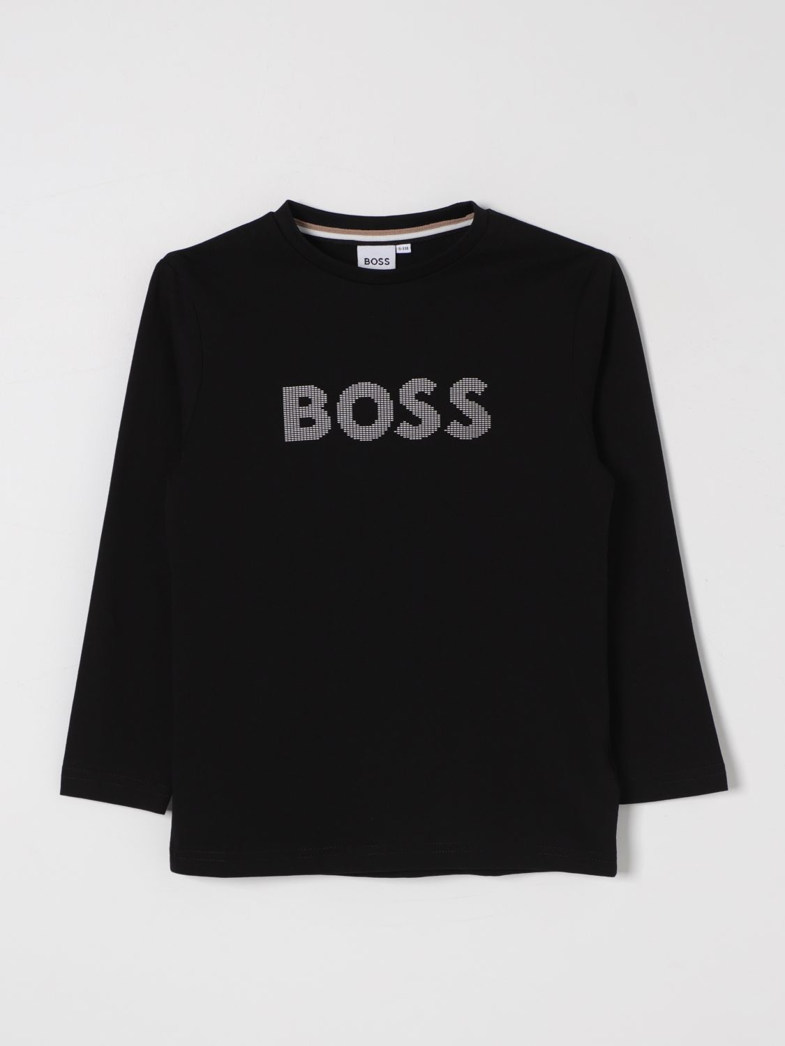 Shop Hugo Boss T-shirt Boss Kids Color Black In Schwarz