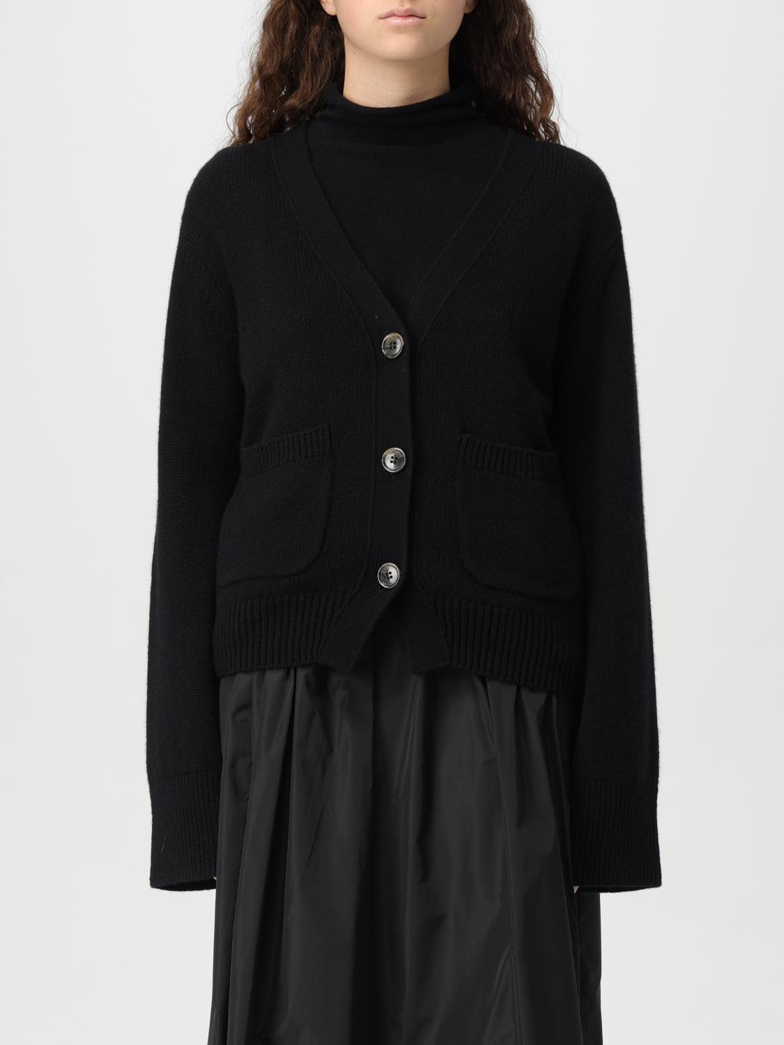 Lisa Yang 'danni' Black Knitted Cardigan In Schwarz