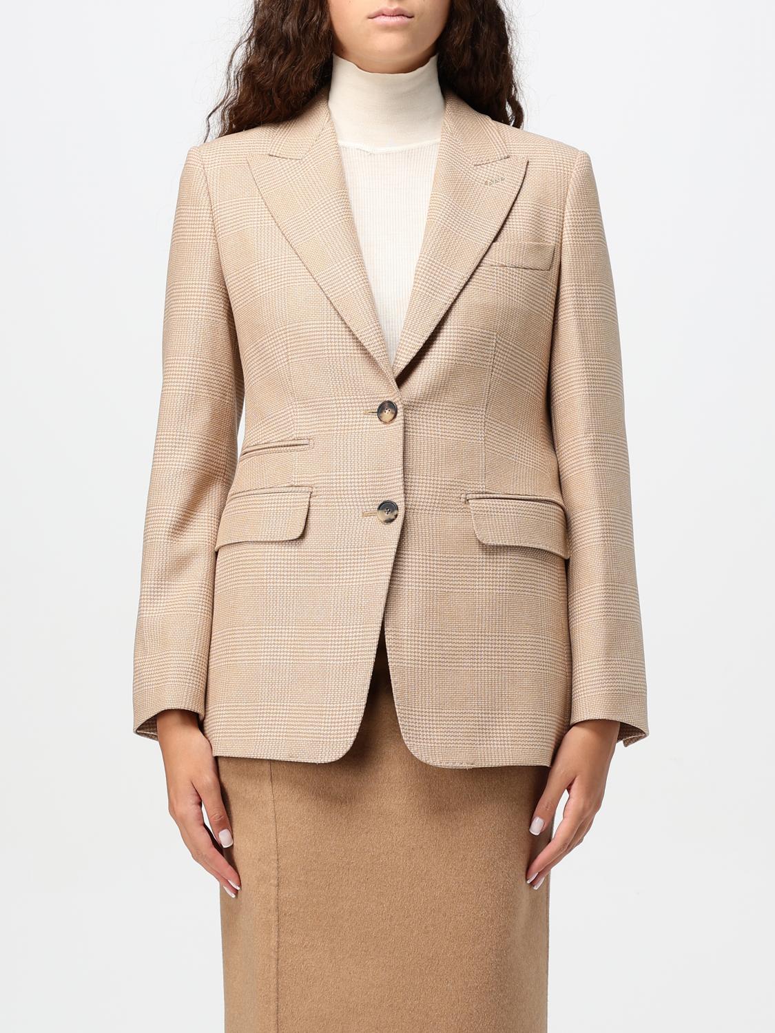 Shop Max Mara Blazer  Woman Color Sand