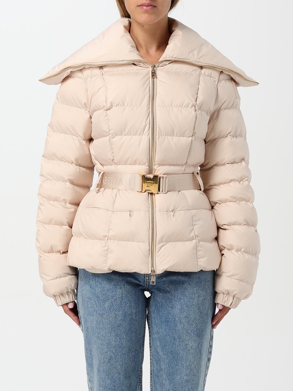 Elisabetta Franchi Padded Jacket In Weiss