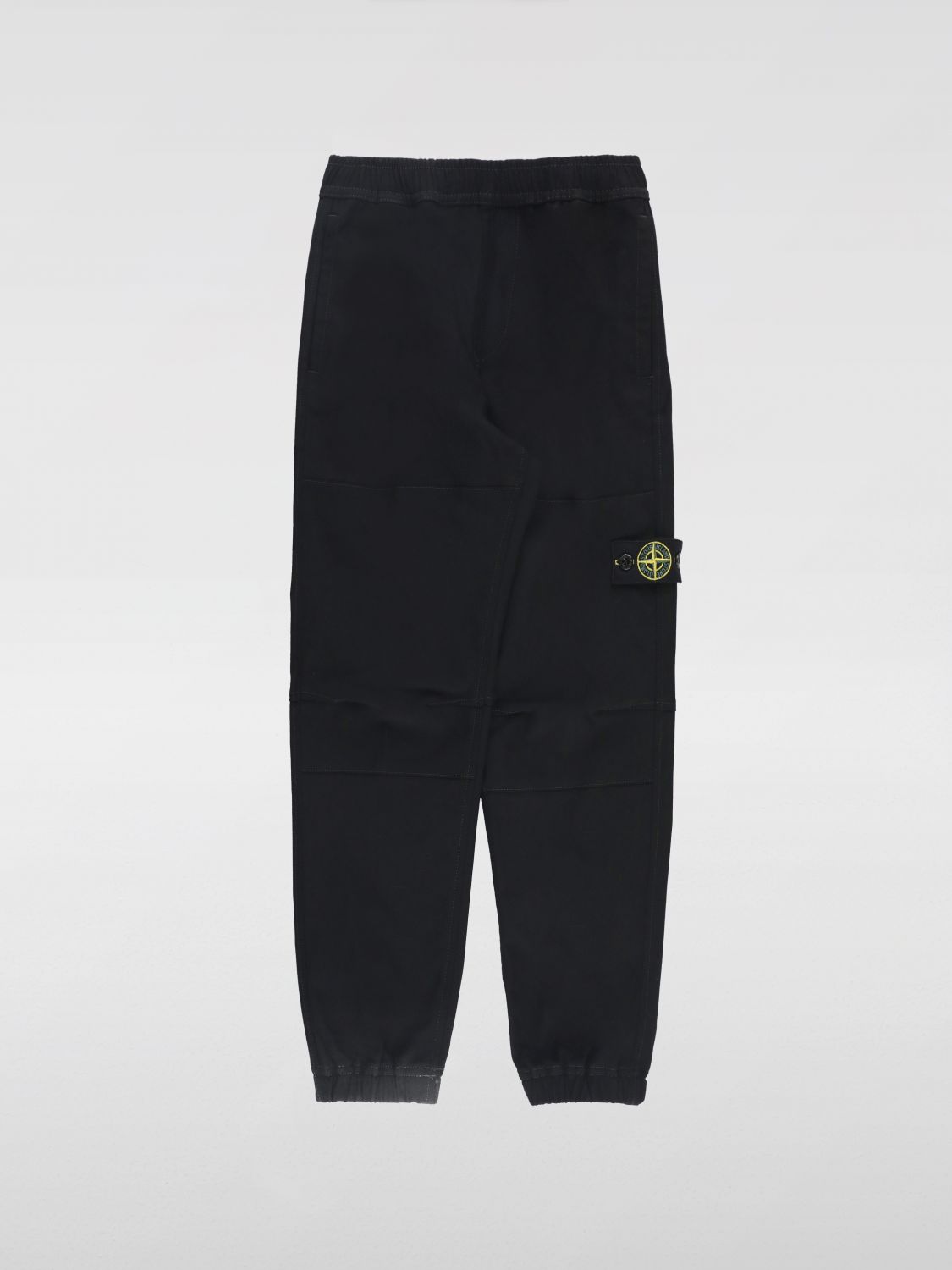 Shop Stone Island Junior Pants  Kids Color Black In Schwarz