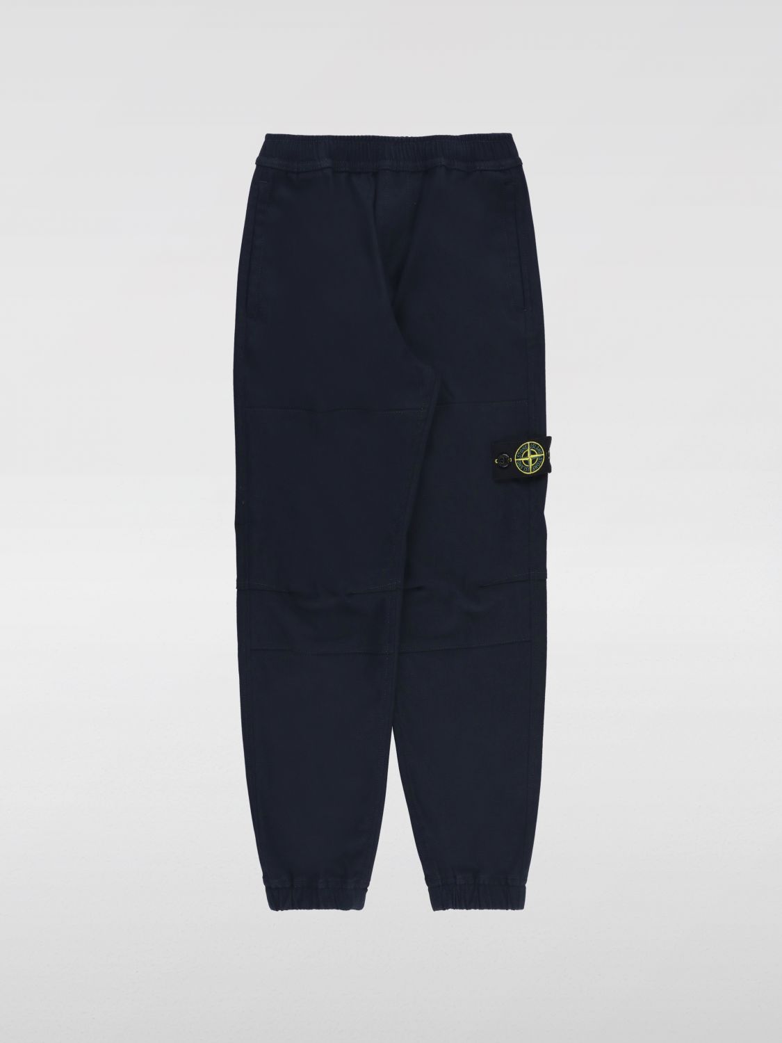 Shop Stone Island Junior Pants  Kids Color Blue In Blau